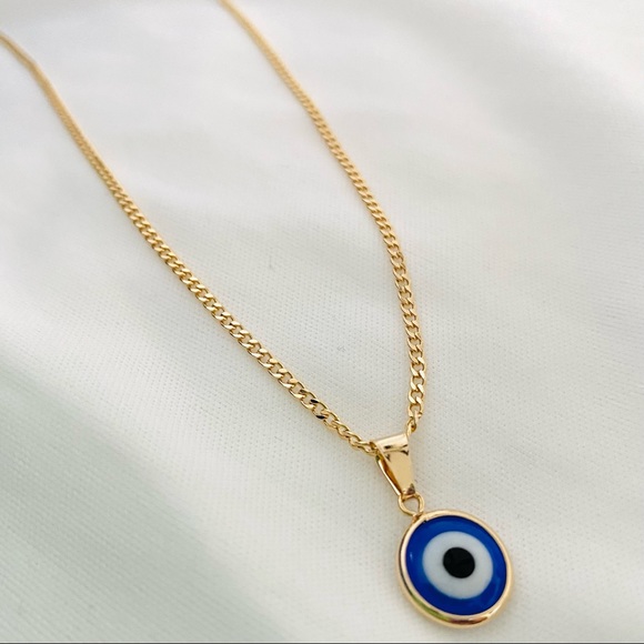 Evil Eye Charm Necklace - Picture 2 of 8